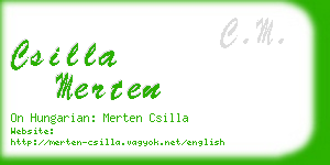 csilla merten business card